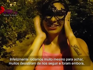 Running after 4 - Cristina Almeida is pregnant and fucks with strangers on a hidden square elbow Mirante da Lapa - São Paulo - Brazil